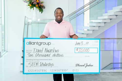 STEM Scholarship Spotlight:   David Nwankwo, alliantgroup Houston Info