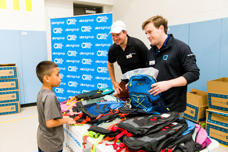 alliantgroup sponsors Back to School event for underserved students at Parker Elementary