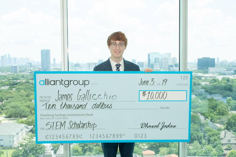 STEM Scholarship Spotlight:   James Gallicchio, alliantgroup Houston Info