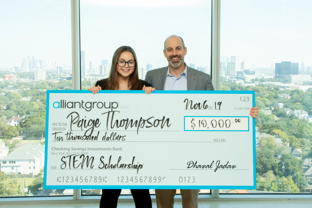 STEM Scholarship Spotlight: Paige Thompson, alliantgroup Houston Info