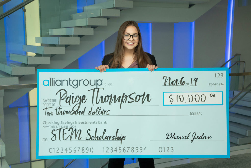 STEM Scholarship Spotlight: Paige Thompson, alliantgroup Houston Info