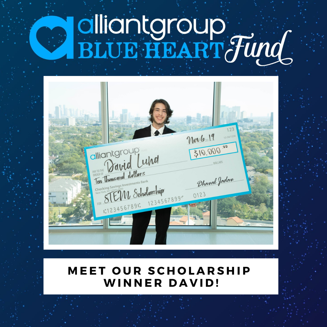 STEM Scholarship Spotlight: David Luna, alliantgroup Houston Info