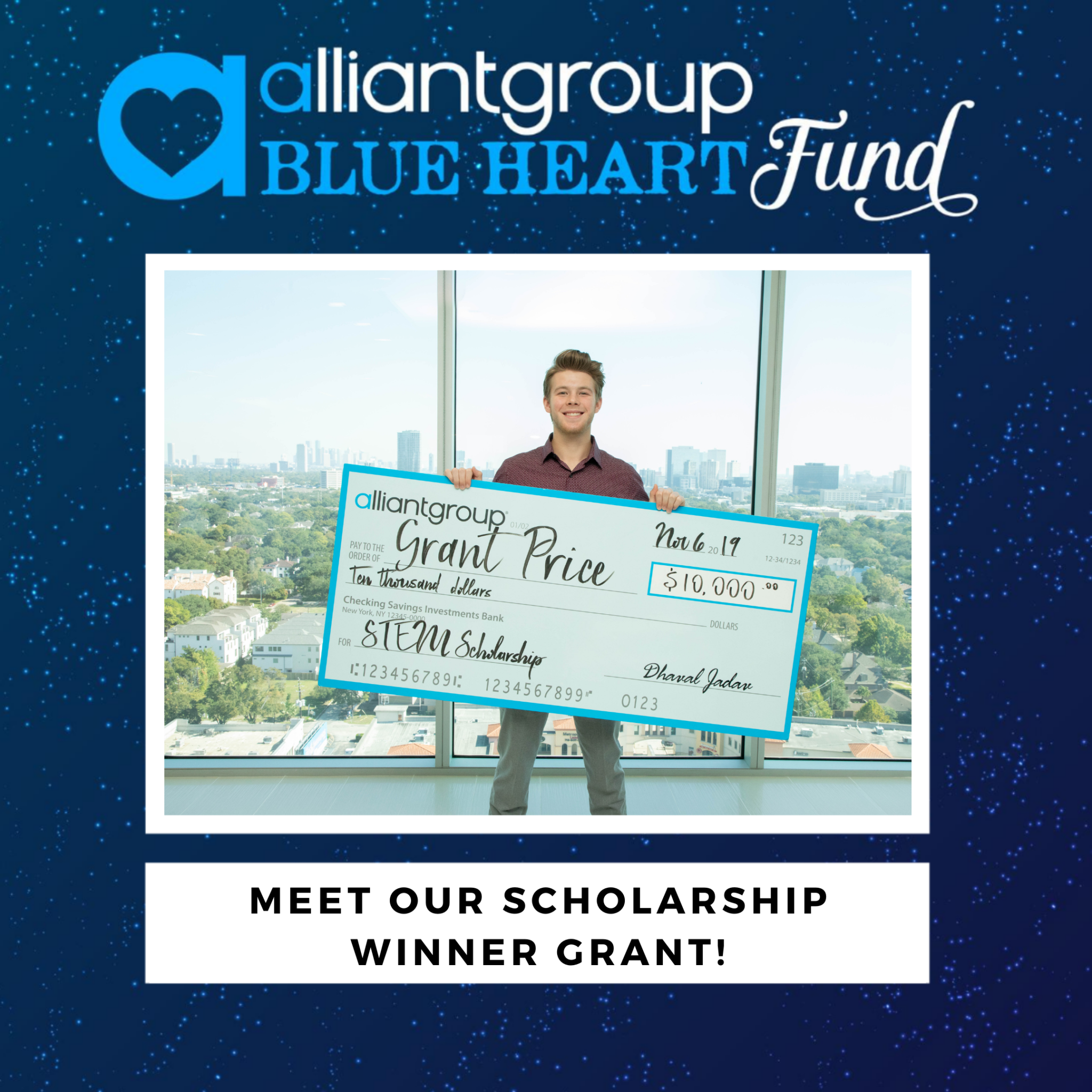 STEM Scholarship Spotlight: Grant Price, alliantgroup Houston Info